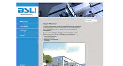 Desktop Screenshot of bsl-metallverarbeitung.de